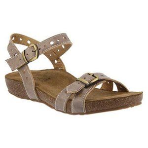 L’ARTISTE Spring Step Leather Comfort Sandals Women’s EU 37 Tan